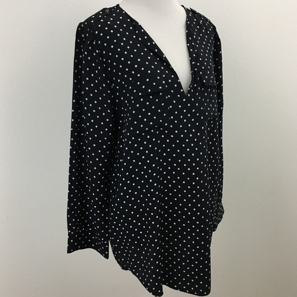 Joie | Polkadot Silk Blouse - Picture 3 of 16